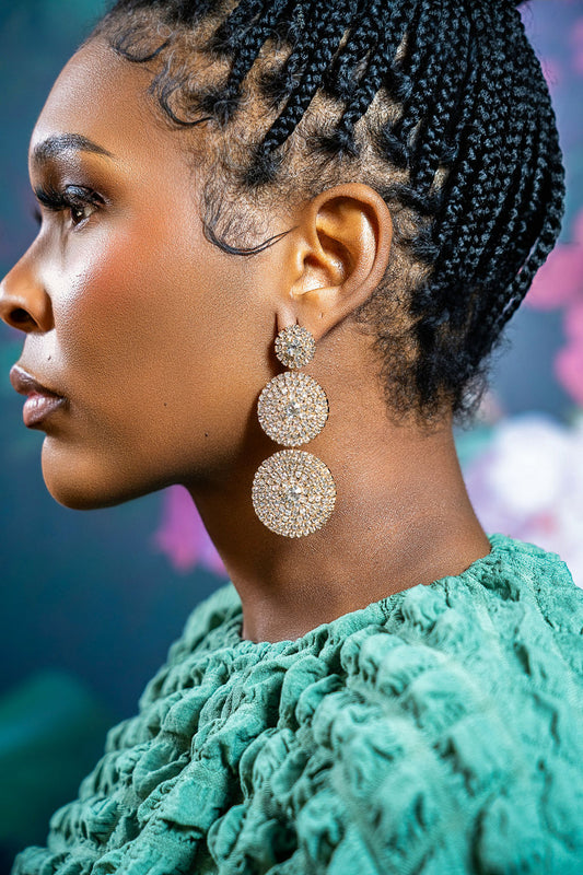 Rhinestone Dangle Earrings